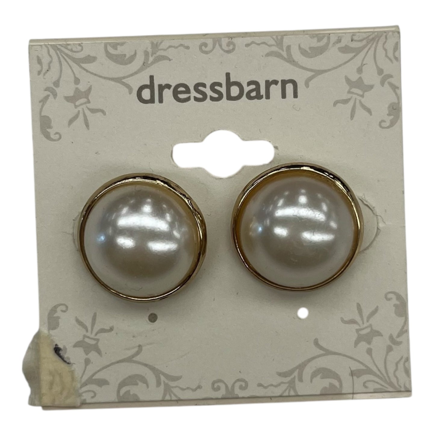 Earrings Stud By Dressbarn In Cream