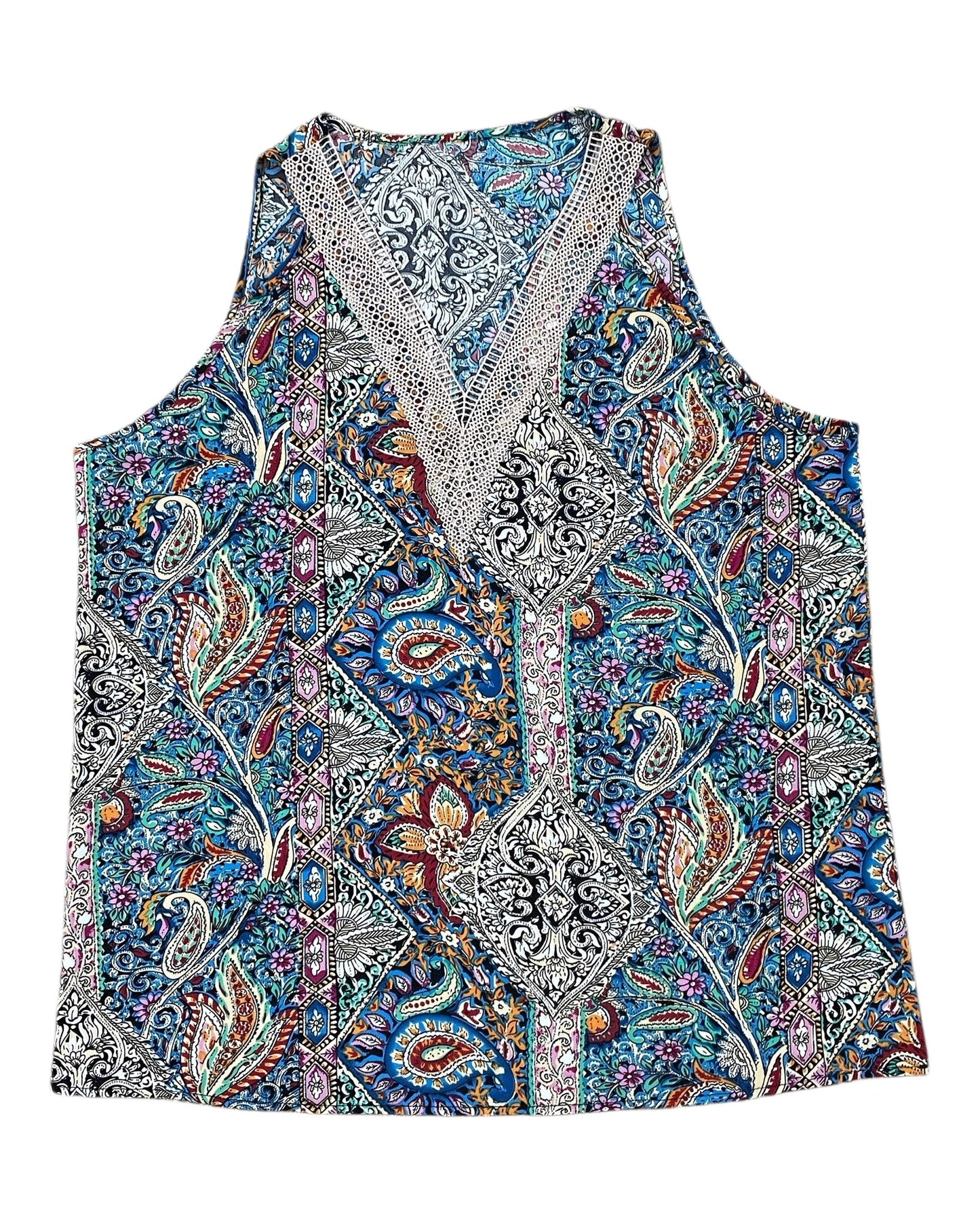Top Sleeveless By Clothes Mentor In Multi, Size:2X
