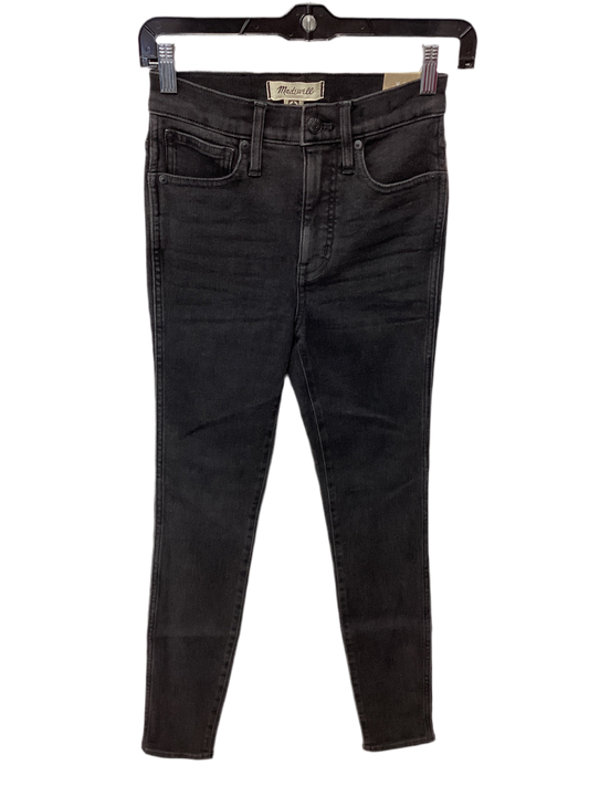 Jeans Skinny By Madewell In Black Denim, Size:0