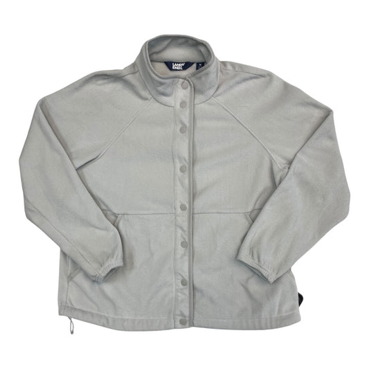 Jacket Fleece By Lands End In Grey, Size:M
