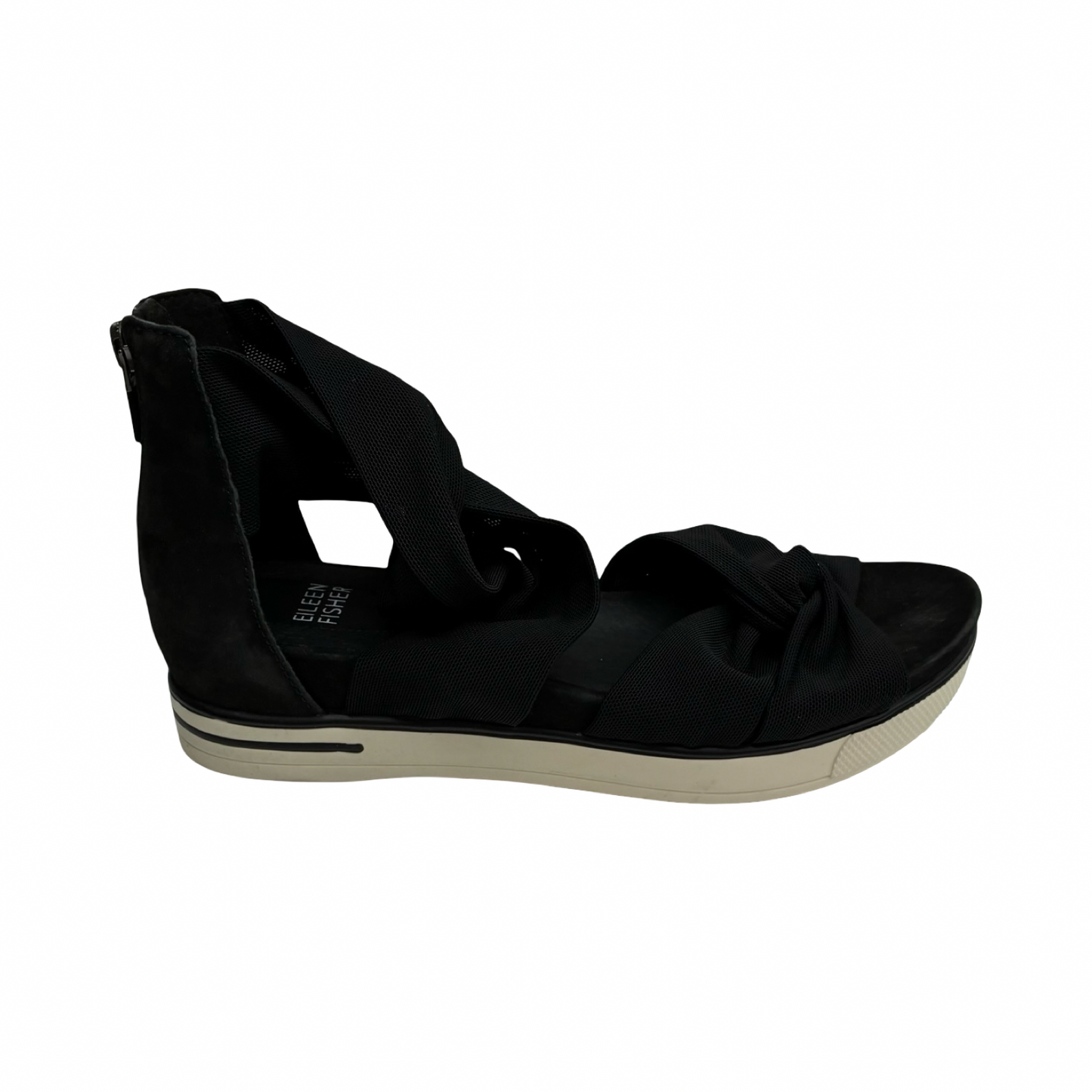 Sandals Flats By Eileen Fisher In Black, Size:6