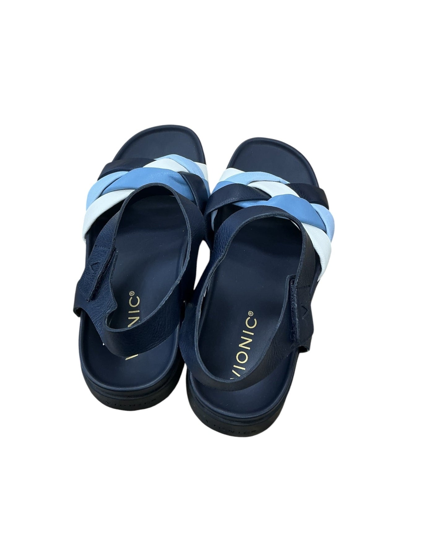 Sandals Flats By Vionic In Blue, Size:7
