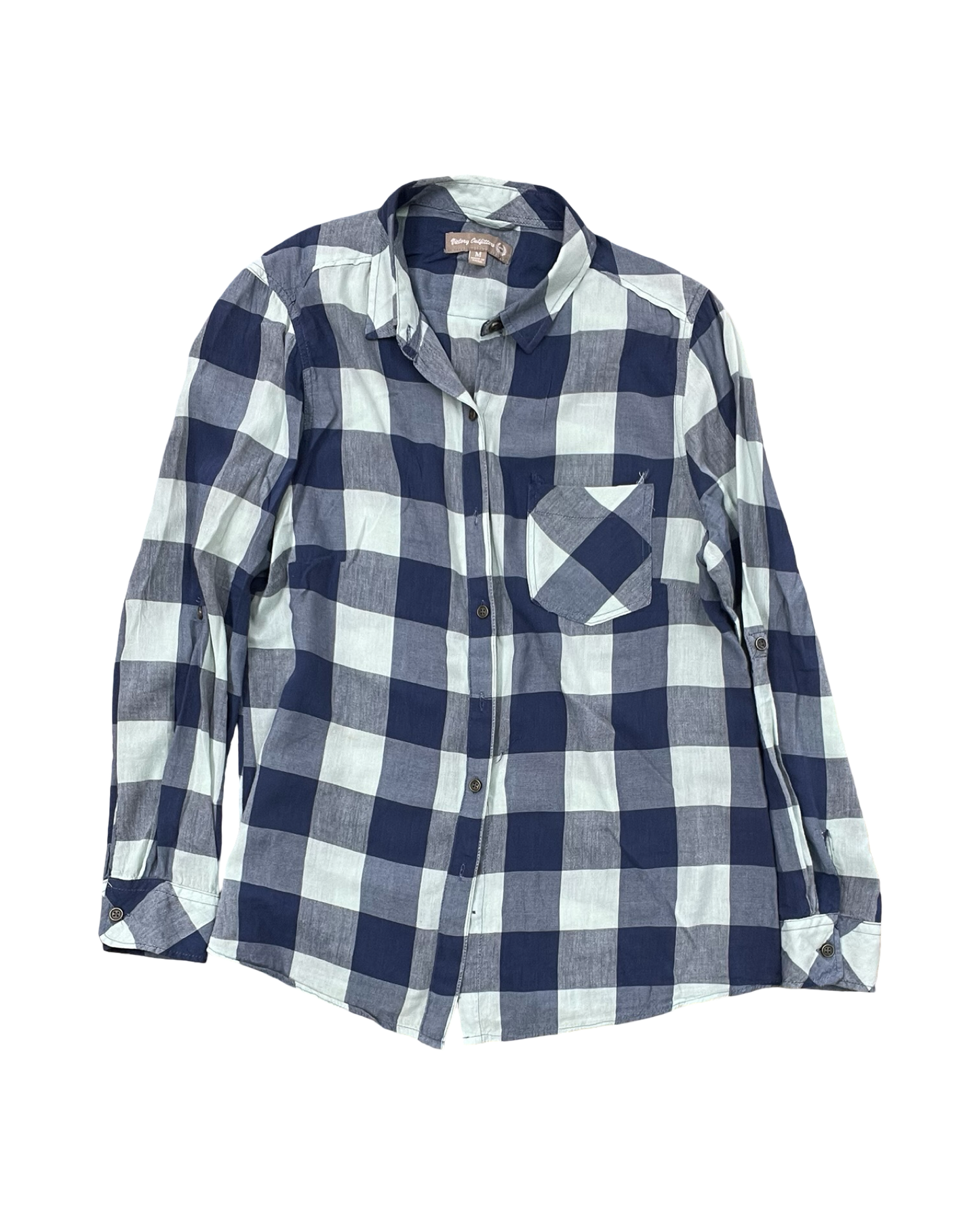 Blouse Ls By Clothes Mentor In Blue, Size:M
