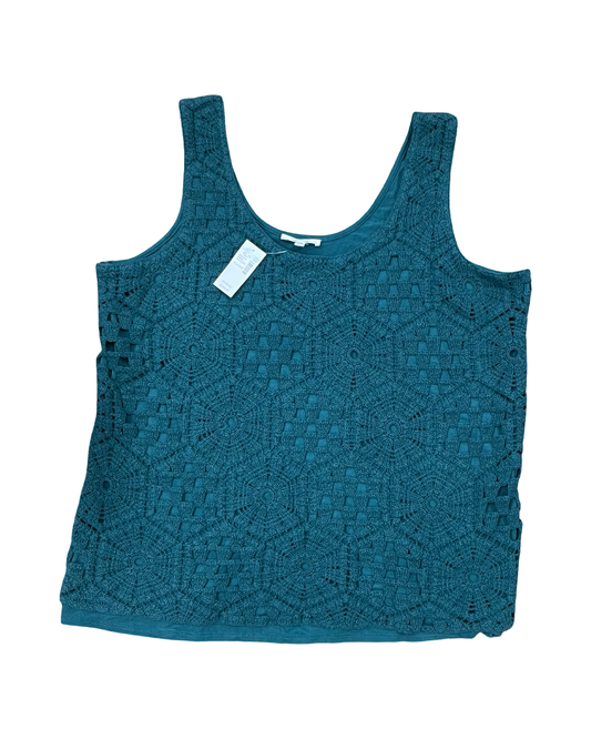 Top Sleeveless By Maurices In Teal, Size:Xl