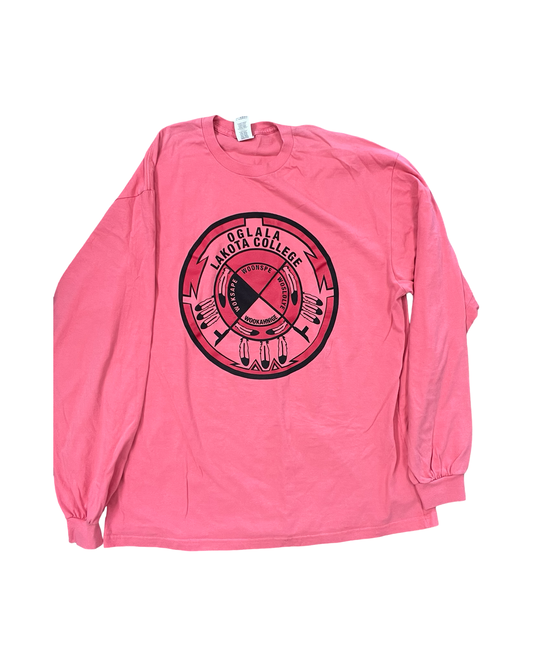 Top Ls By Gildan In Pink, Size:Xl