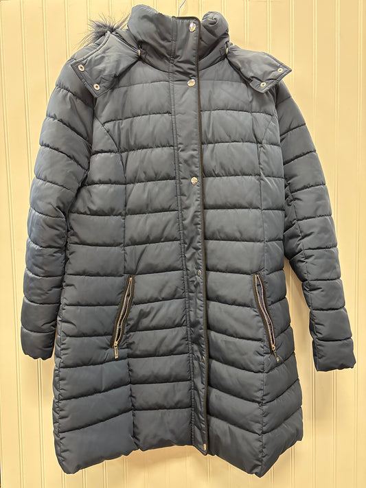 Coat Puffer & Quilted By Tommy Hilfiger In Blue, Size:L