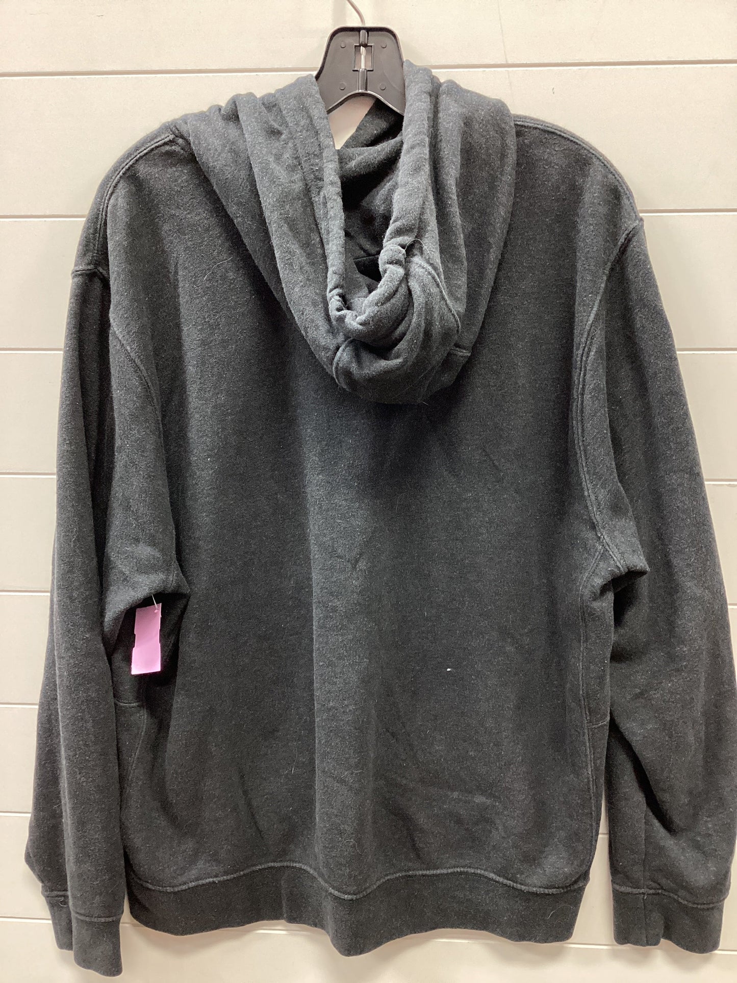 Athletic Sweatshirt Hoodie By Nike Apparel In Grey, Size:L