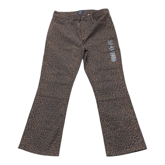 Jeans Flared By J. Crew In Animal Print, Size:6