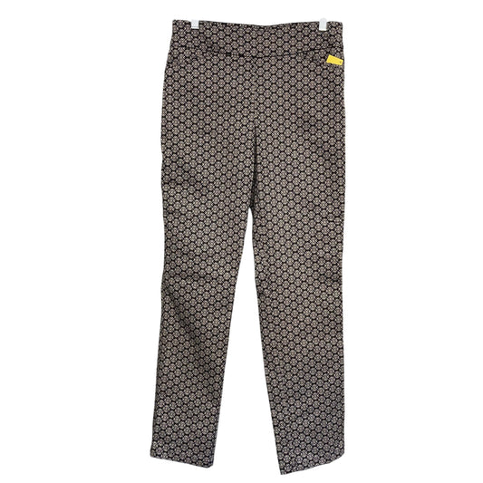 Pants Cropped By Croft And Barrow In Black & Tan, Size:6