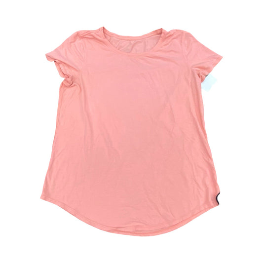Athletic Top Ss By Lululemon In Pink, Size:M