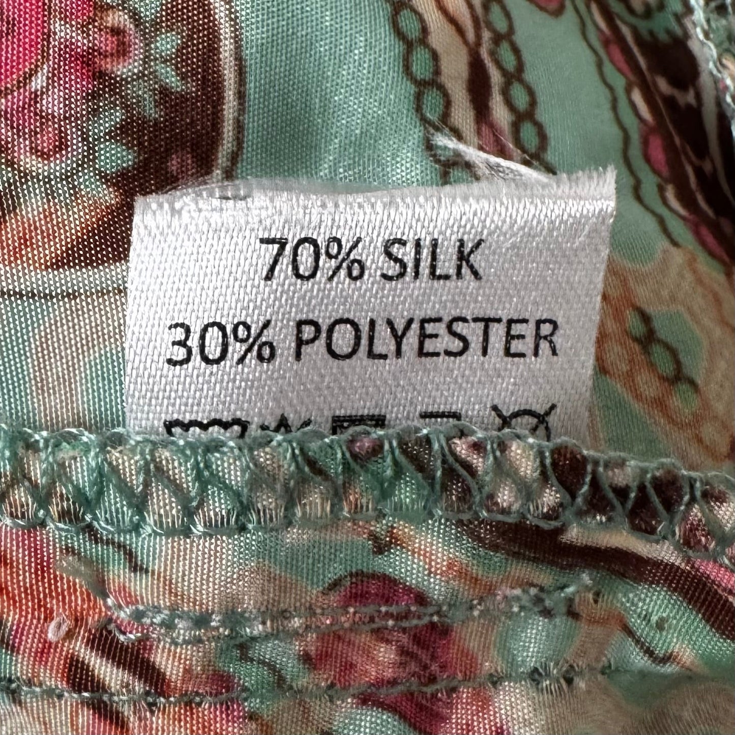 Silk Blend Dress Casual Maxi Unbranded In Paisley Print, Size: M (estimated)