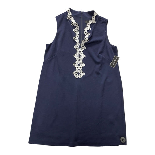 Dress Casual Midi By Jessica Howard In Blue & White, Size:20