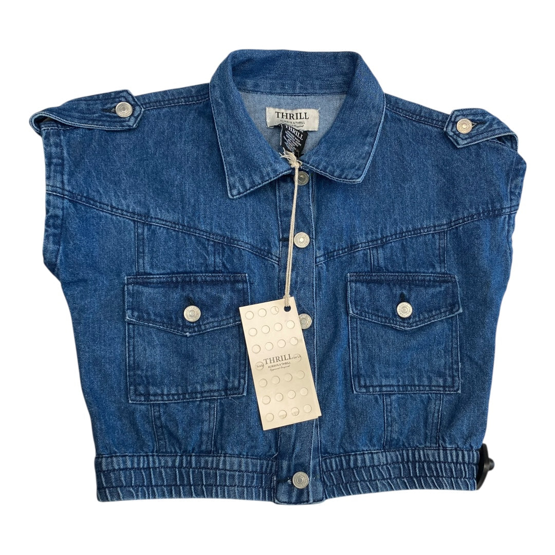 Top Ss By Cmc In Blue Denim, Size:S