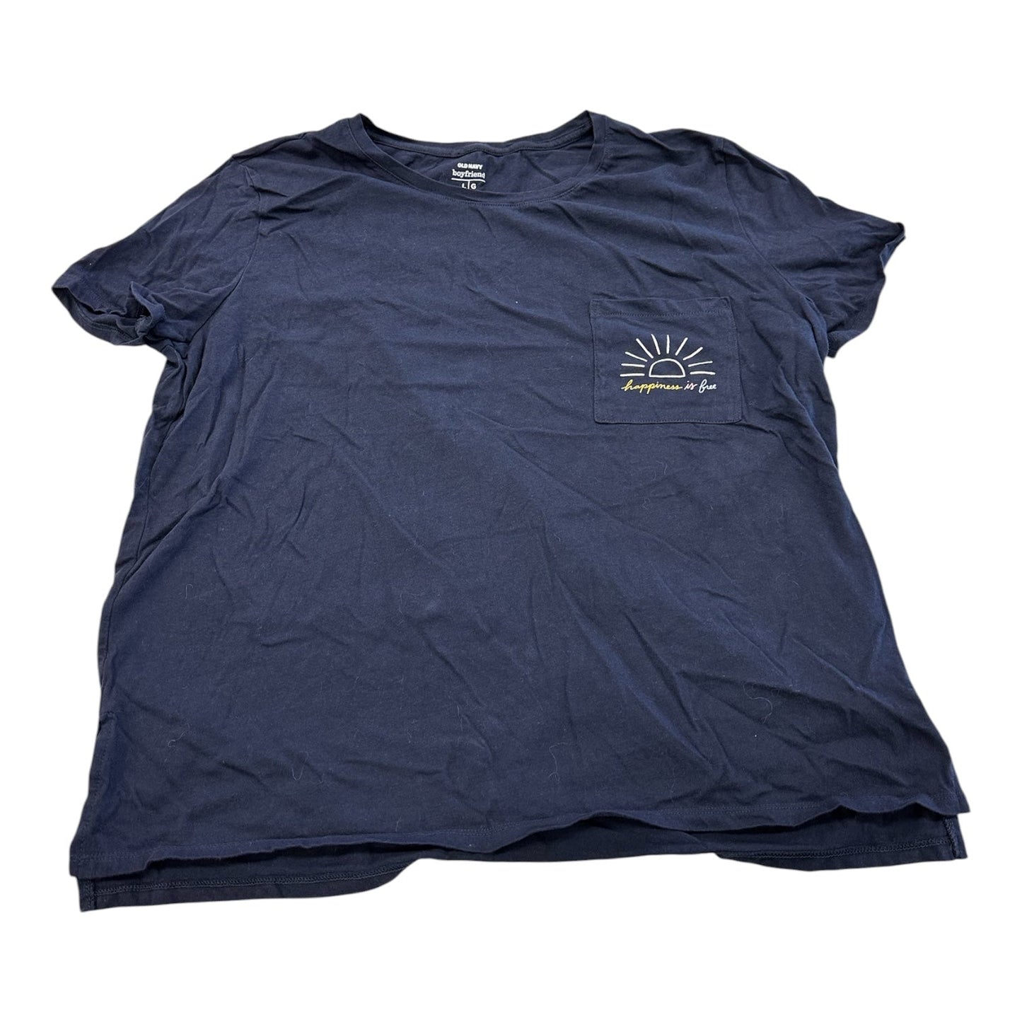 Top Ss Basic By Old Navy In Navy, Size:L