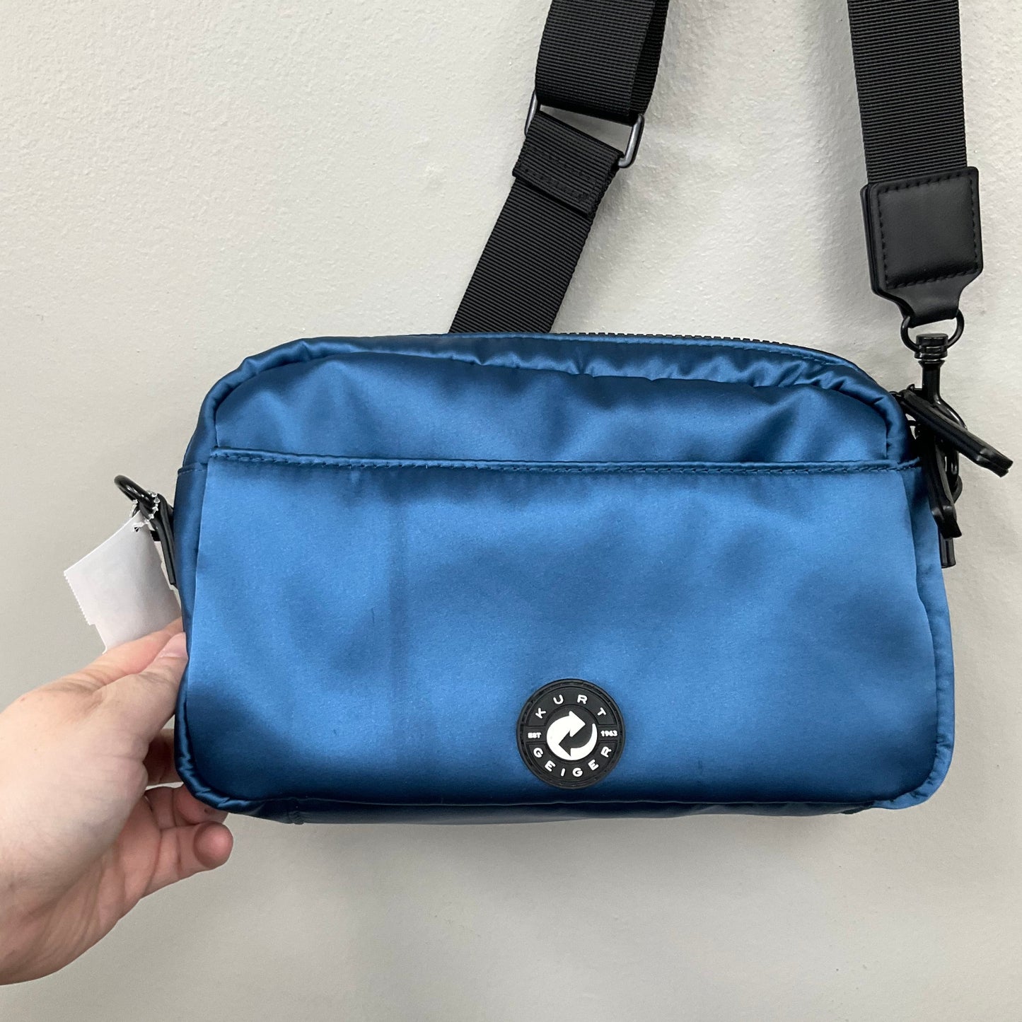 Crossbody Designer By Kurt Geiger In Blue, Size:Small