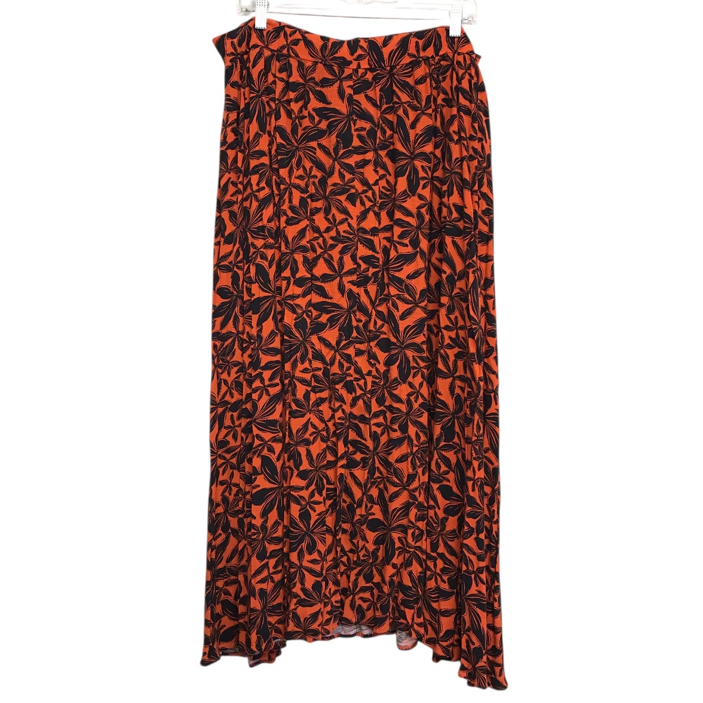 Skirt Maxi By Ava & Viv In Black & Orange, Size:1X