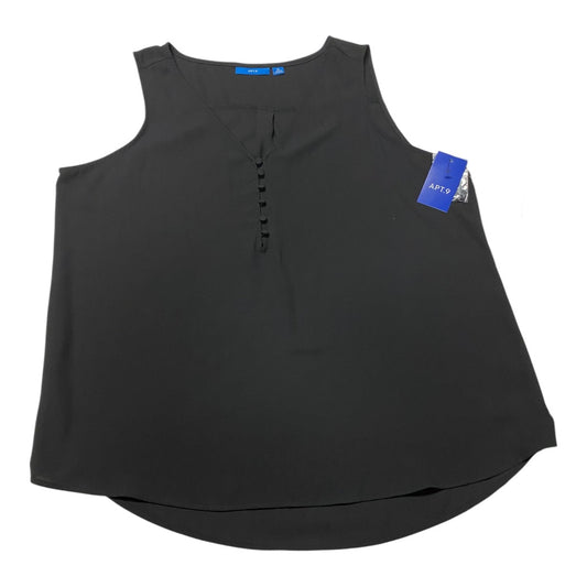 Top Sleeveless By Apt 9 In Black, Size:Xl
