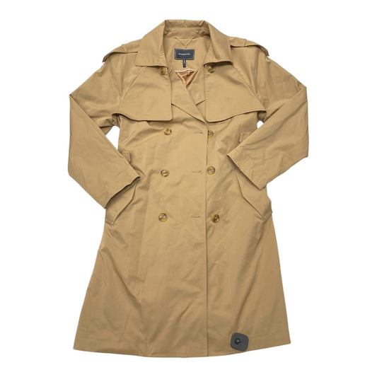 Coat Trench Coat By Bcbgmaxazria In Brown, Size:L