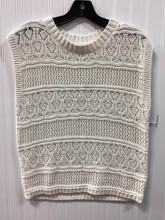 Vest Sweater By Cyrus In White, Size:S