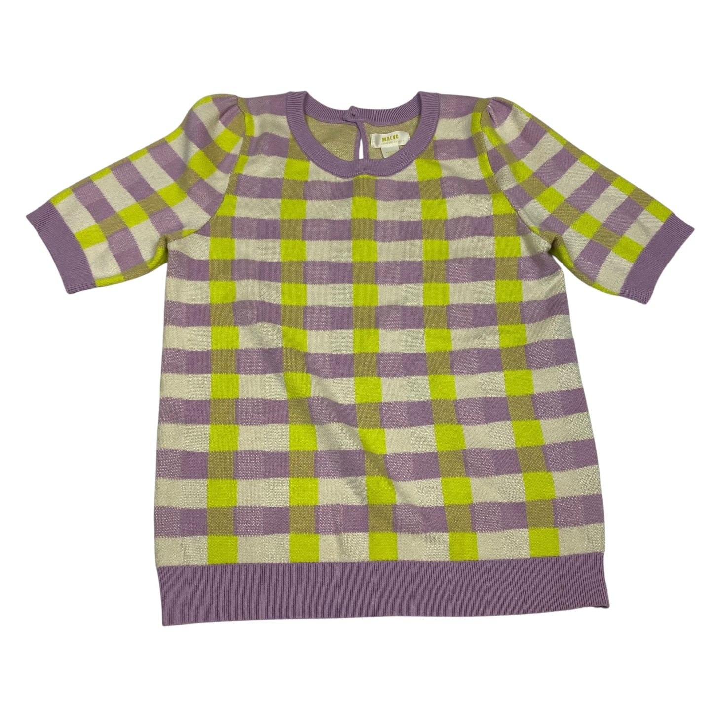 Sweater Ss By Maeve In Green & Purple, Size:M