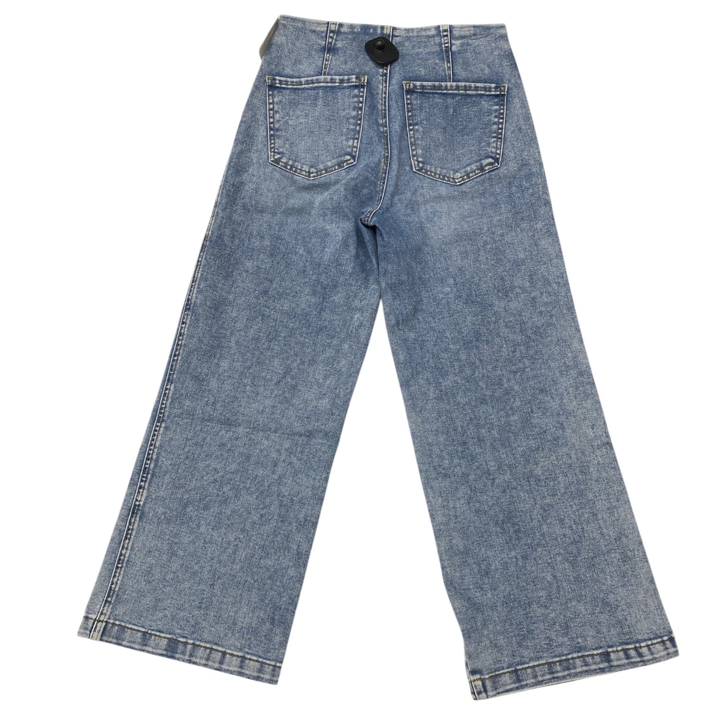 Jeans Wide Leg By Kut In Blue Denim, Size:0