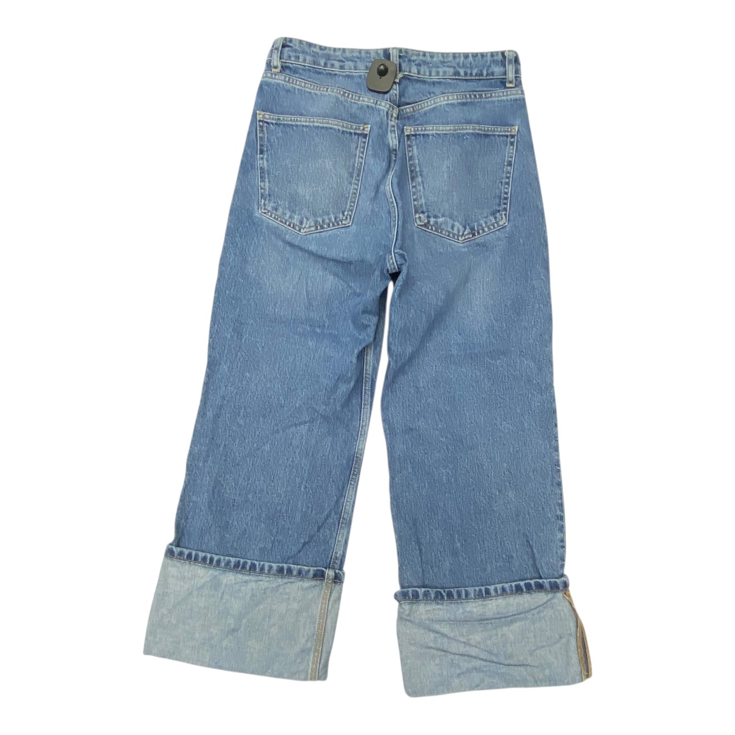 Jeans Wide Leg By Zara In Blue, Size:8