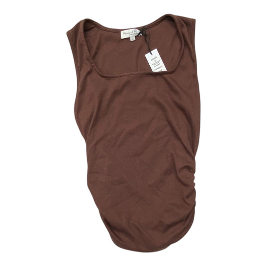 Top Sleeveless By Michael Stars In Brown, Size:S
