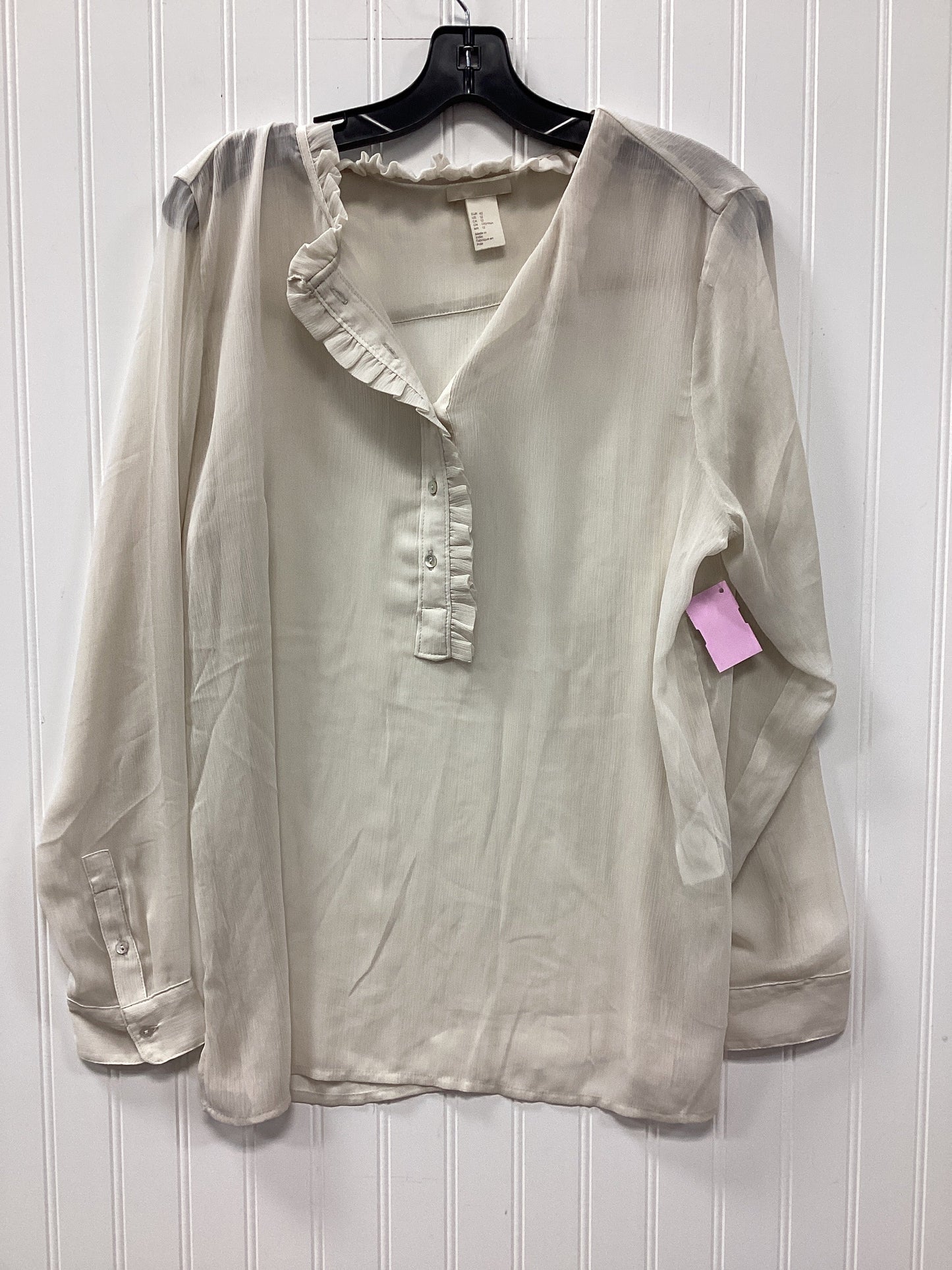 Top Ls By H&M In Cream, Size:L