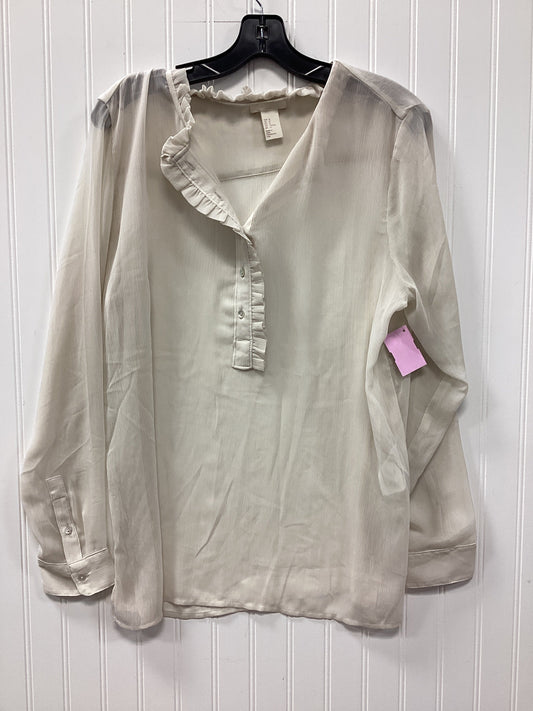 Top Ls By H&M In Cream, Size:L