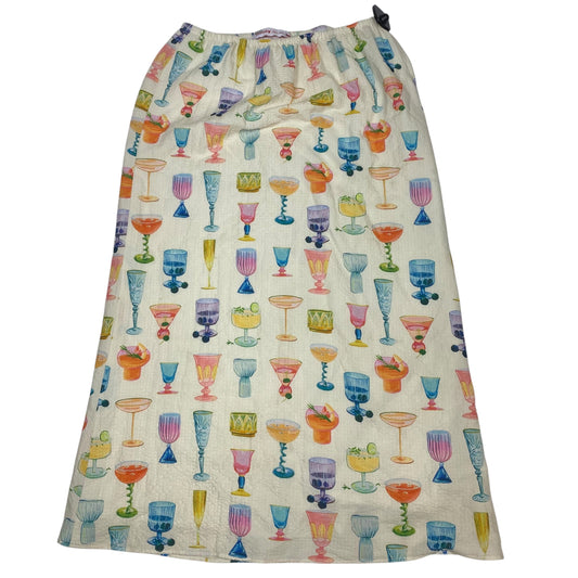 Skirt Midi By Nuuly In Cream, Size:L