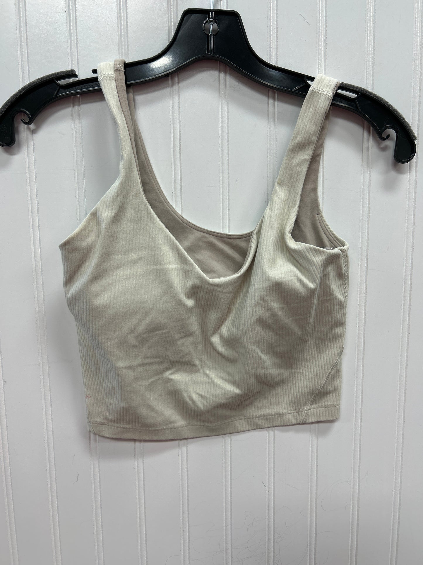 Athletic Tank Top By Lululemon In Cream, Size:4
