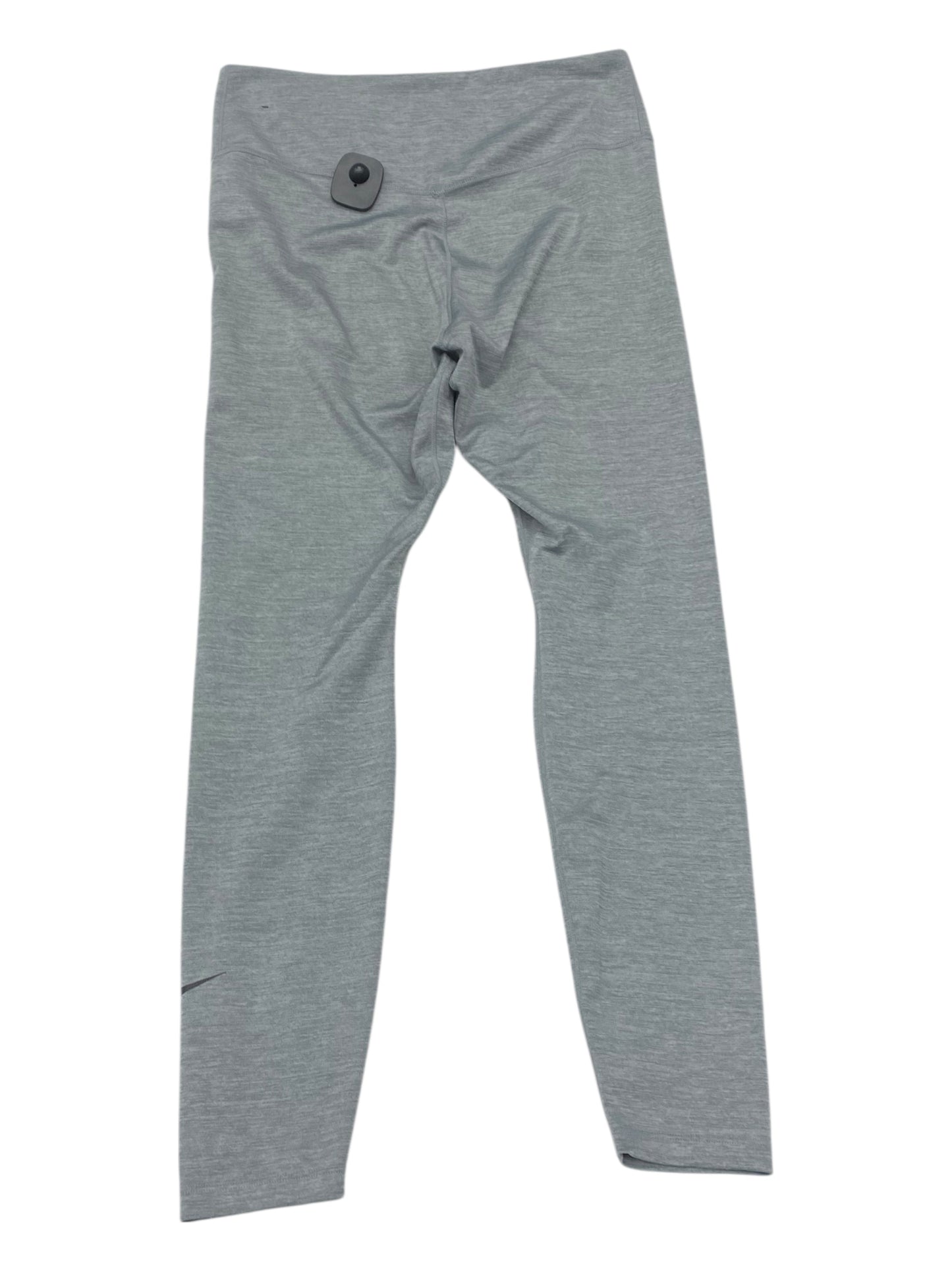 Athletic Leggings By Nike Apparel In Grey, Size:L