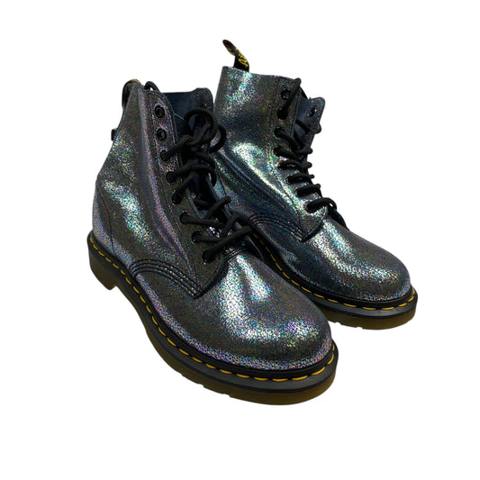 Boots Designer By Dr Martens In Blue & Purple, Size:7