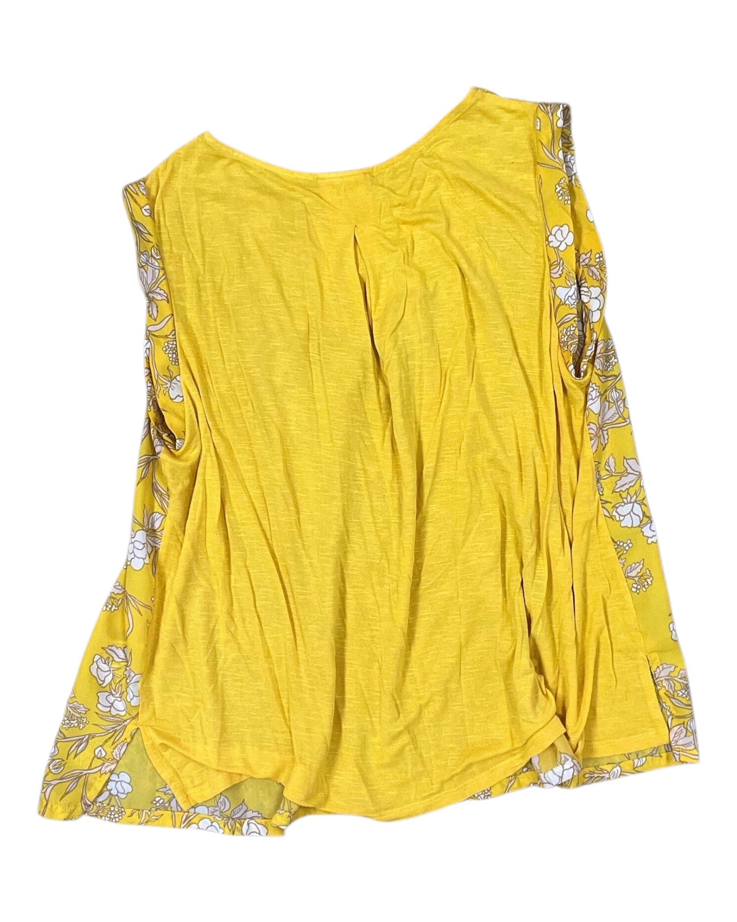 Top Sleeveless By Merona In Yellow, Size:Xl