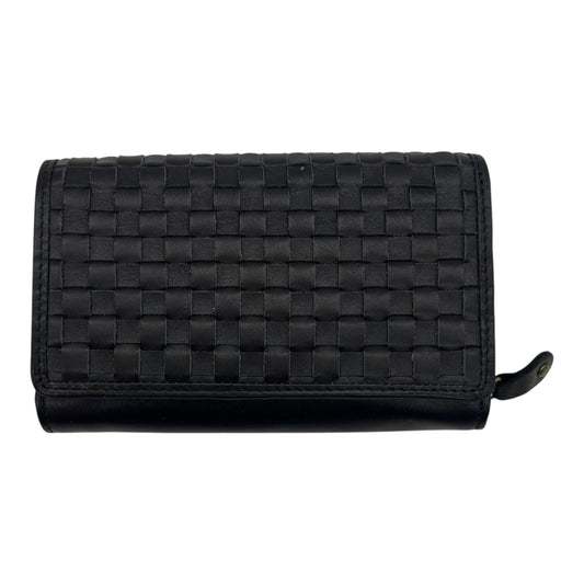 Wallet Leather By Clothes Mentor In Black, Size:Small