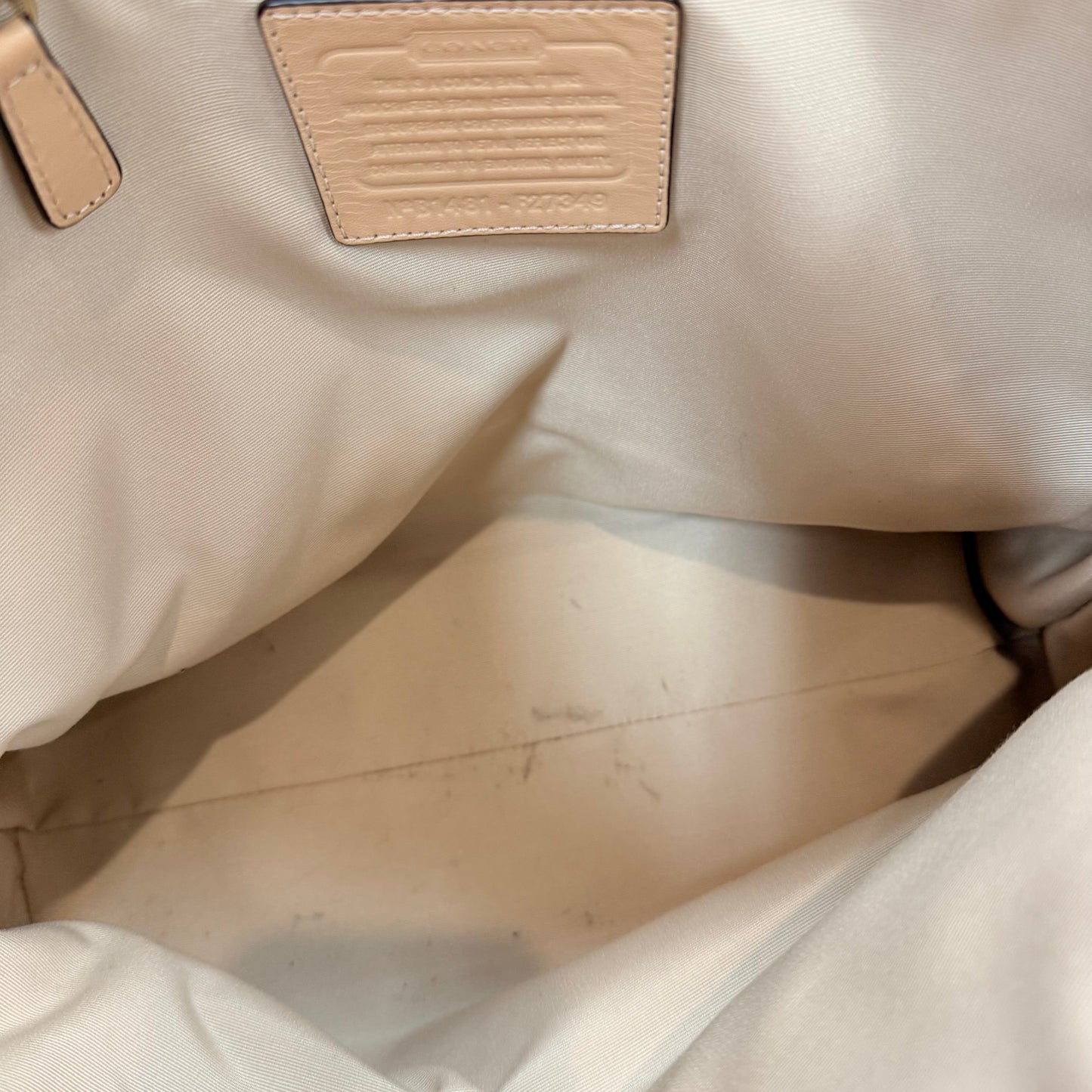 Handbag Designer By Coach, Size: Large