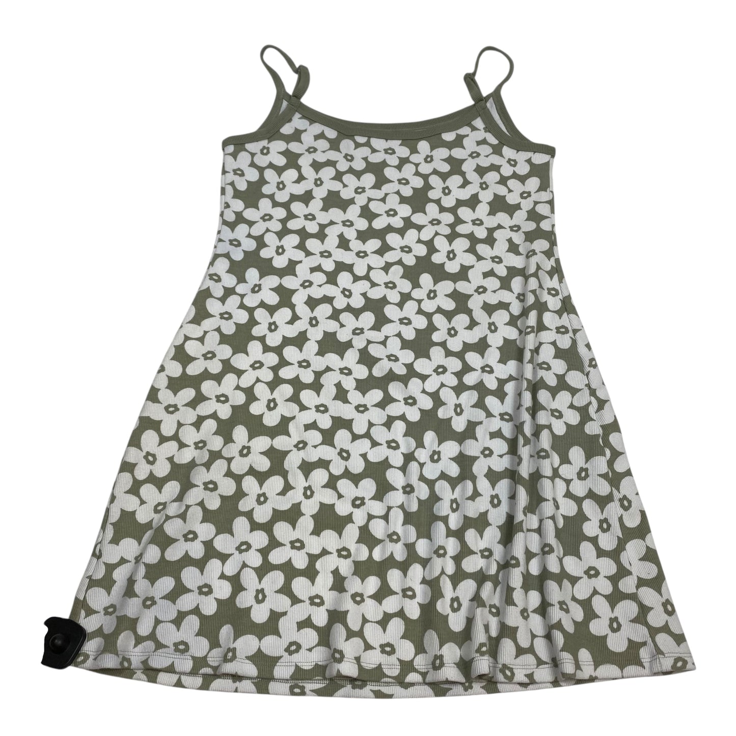 Dress Casual Short By American Eagle In Green & White, Size:L