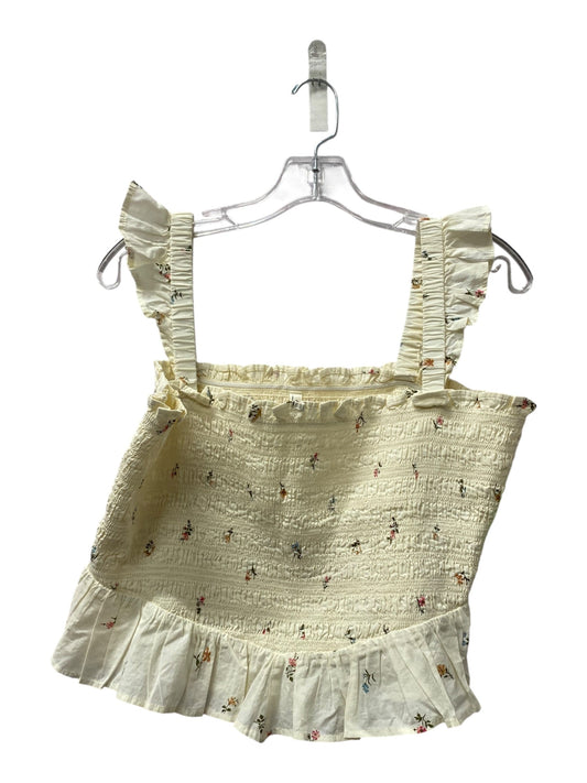Top Sleeveless By American Eagle In Yellow, Size:L
