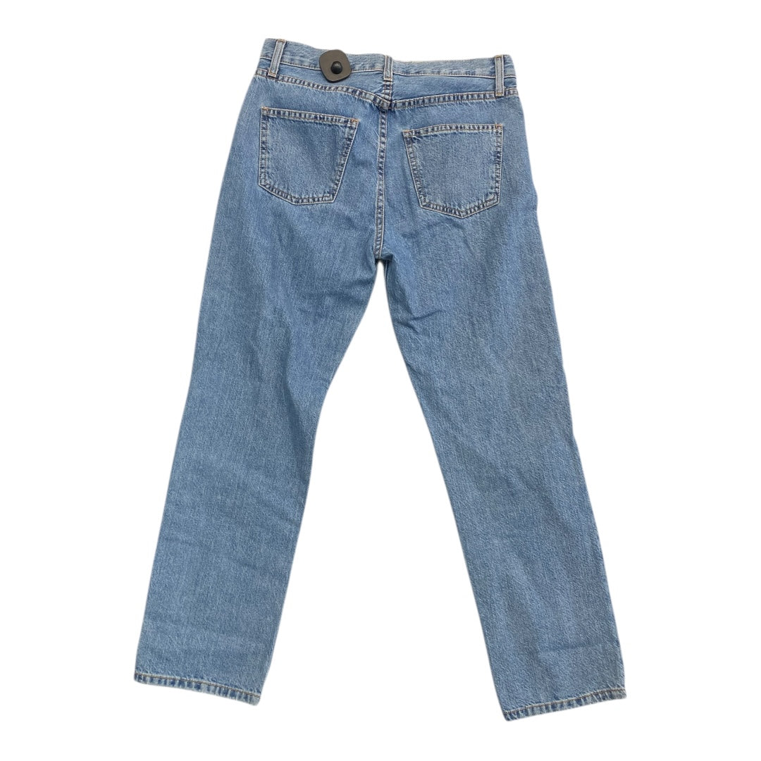 Jeans Straight By Current Elliott In Blue Denim, Size:2