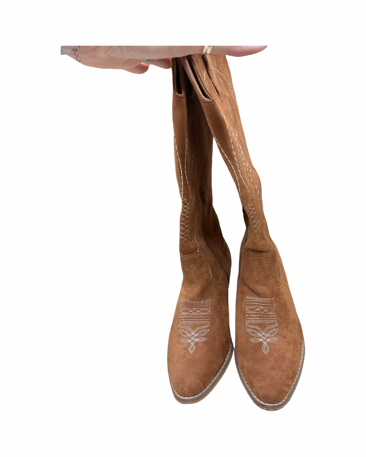 Boots Western By Clothes Mentor In Brown, Size:8