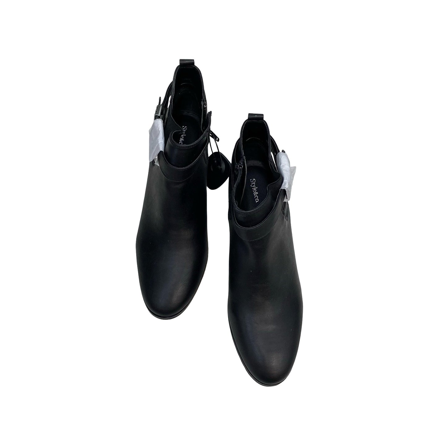 Boots Ankle Heels By Style And Company In Black, Size:10