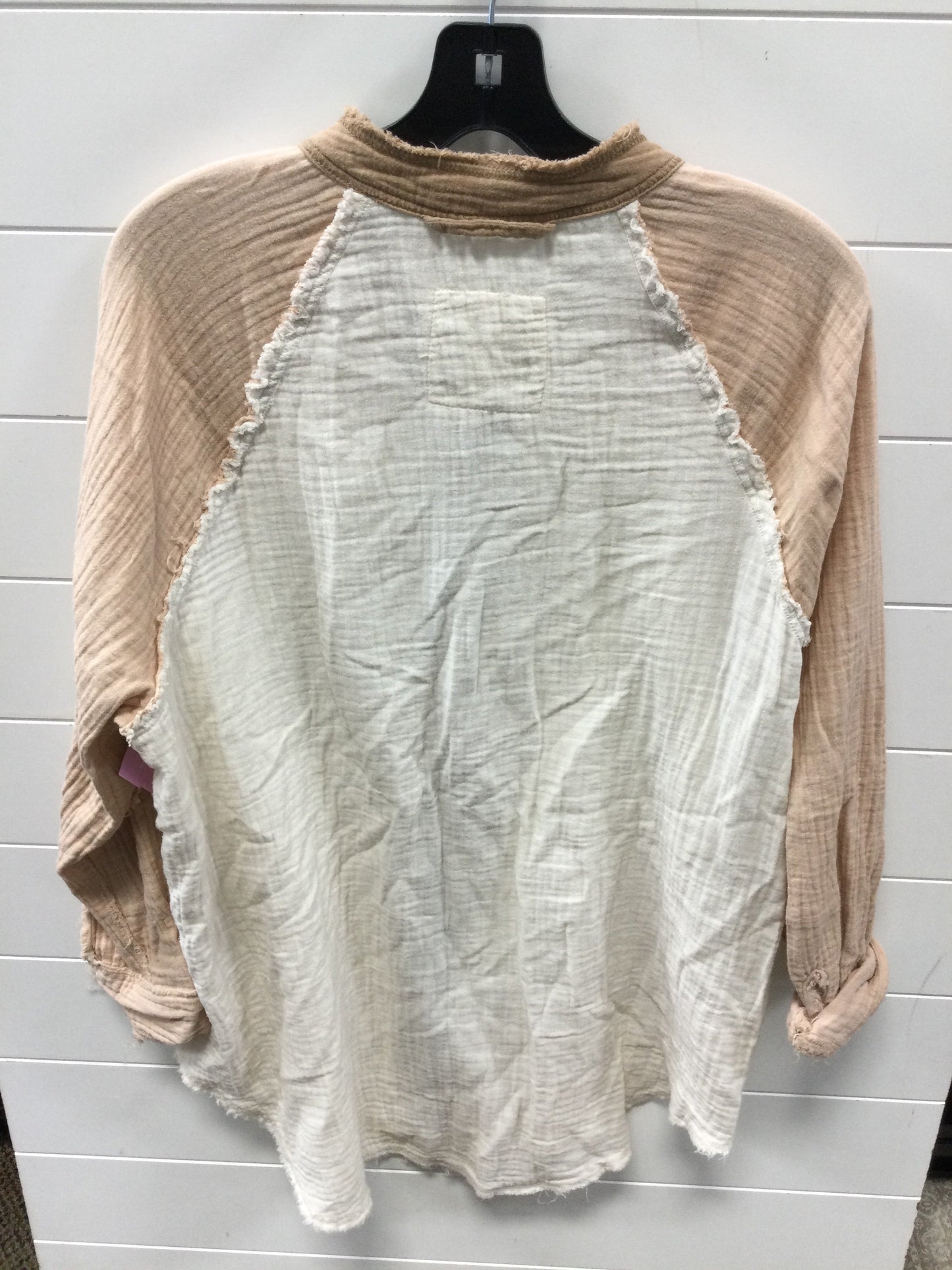 Top Ls By Aerie In Brown & Cream, Size:Xs
