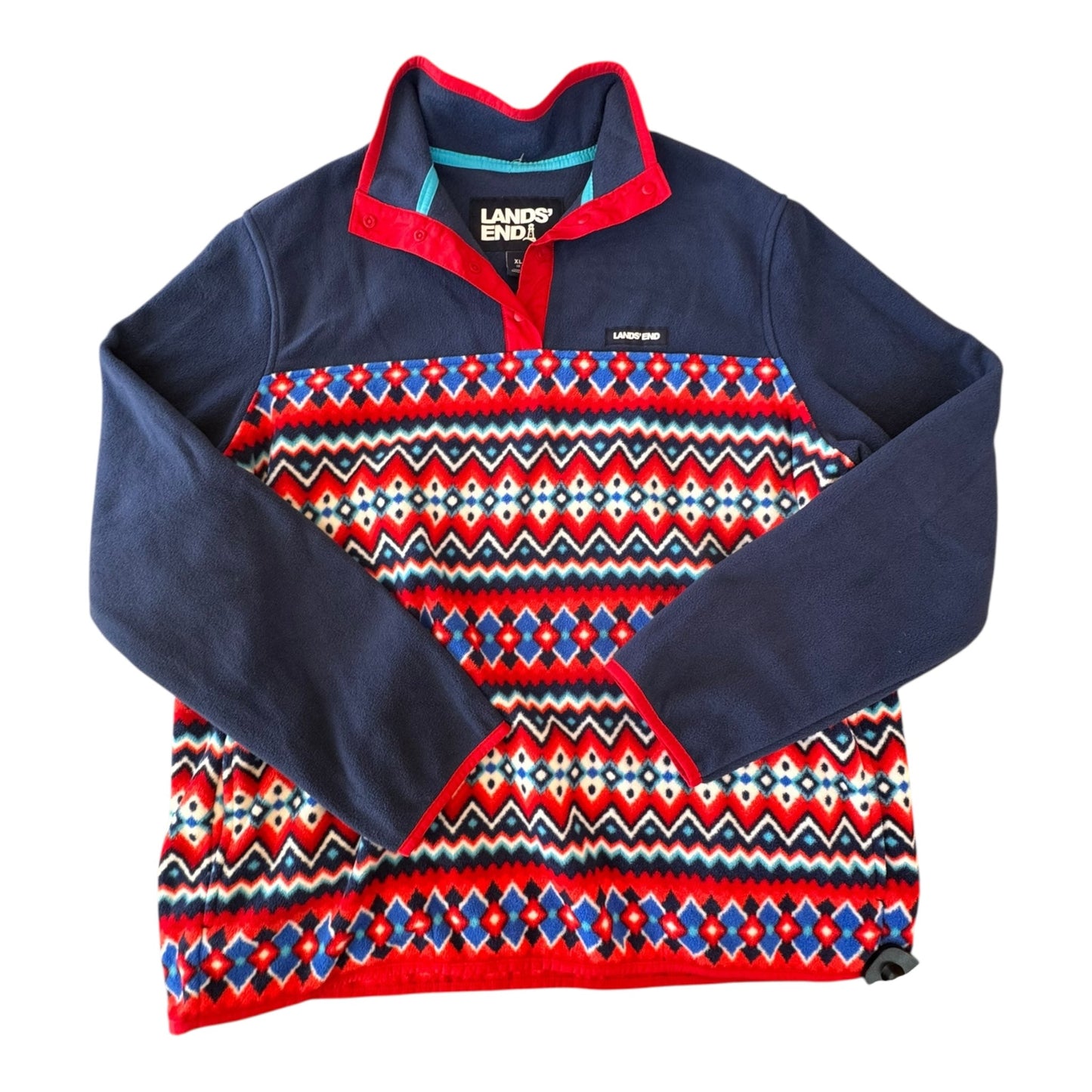 Athlectic Fleece By Lands End In Multi, Size:Xl