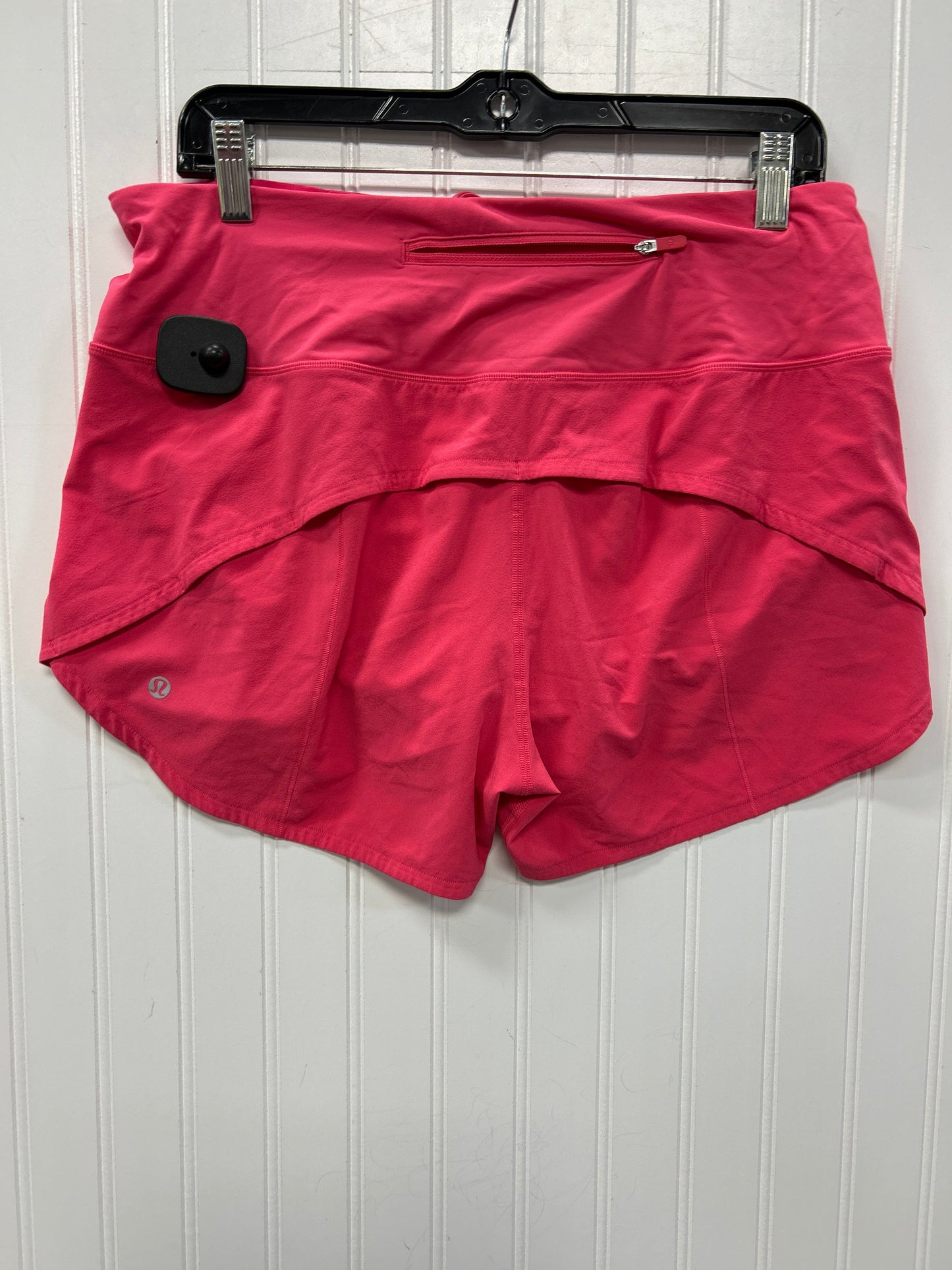 Athletic Shorts By Lululemon In Pink, Size:10