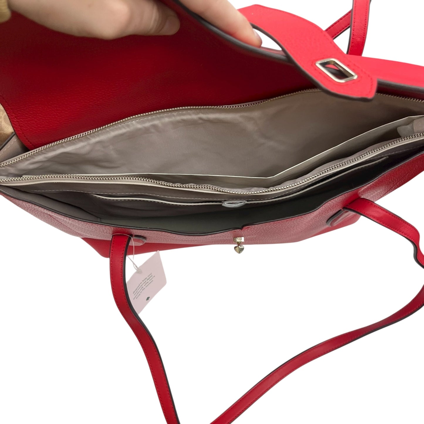 Handbag Designer By Kate Spade In Red, Size:Large