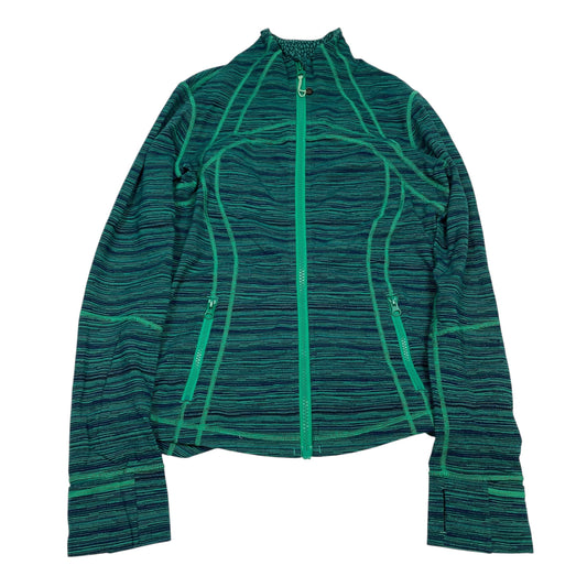 Athletic Jacket By Lululemon In Blue & Green, Size:M
