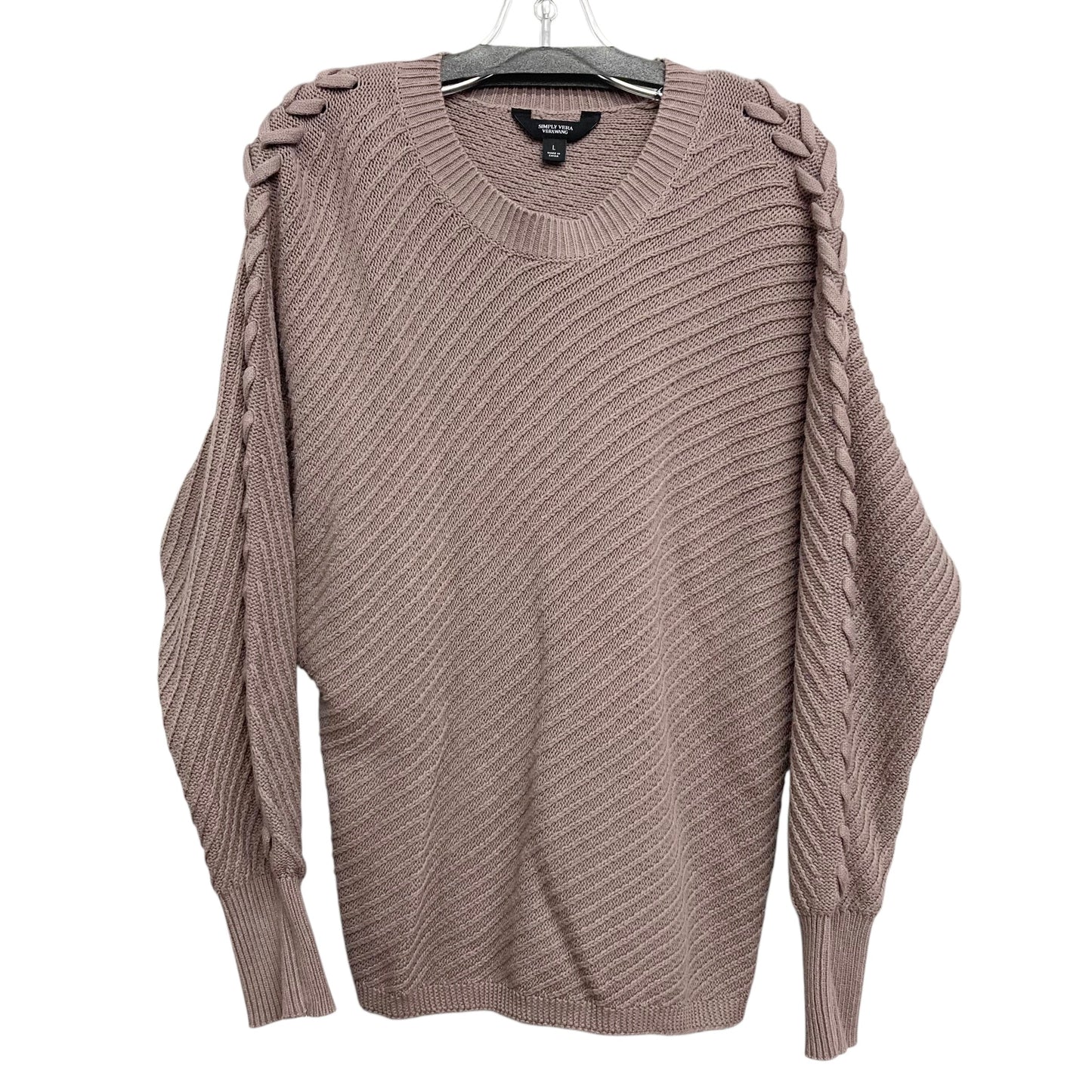 Sweater By Simply Vera In Brown, Size:L