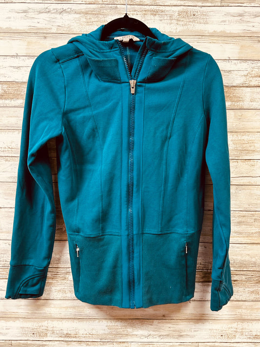 Athletic Jacket By Athleta In Teal, Size:S