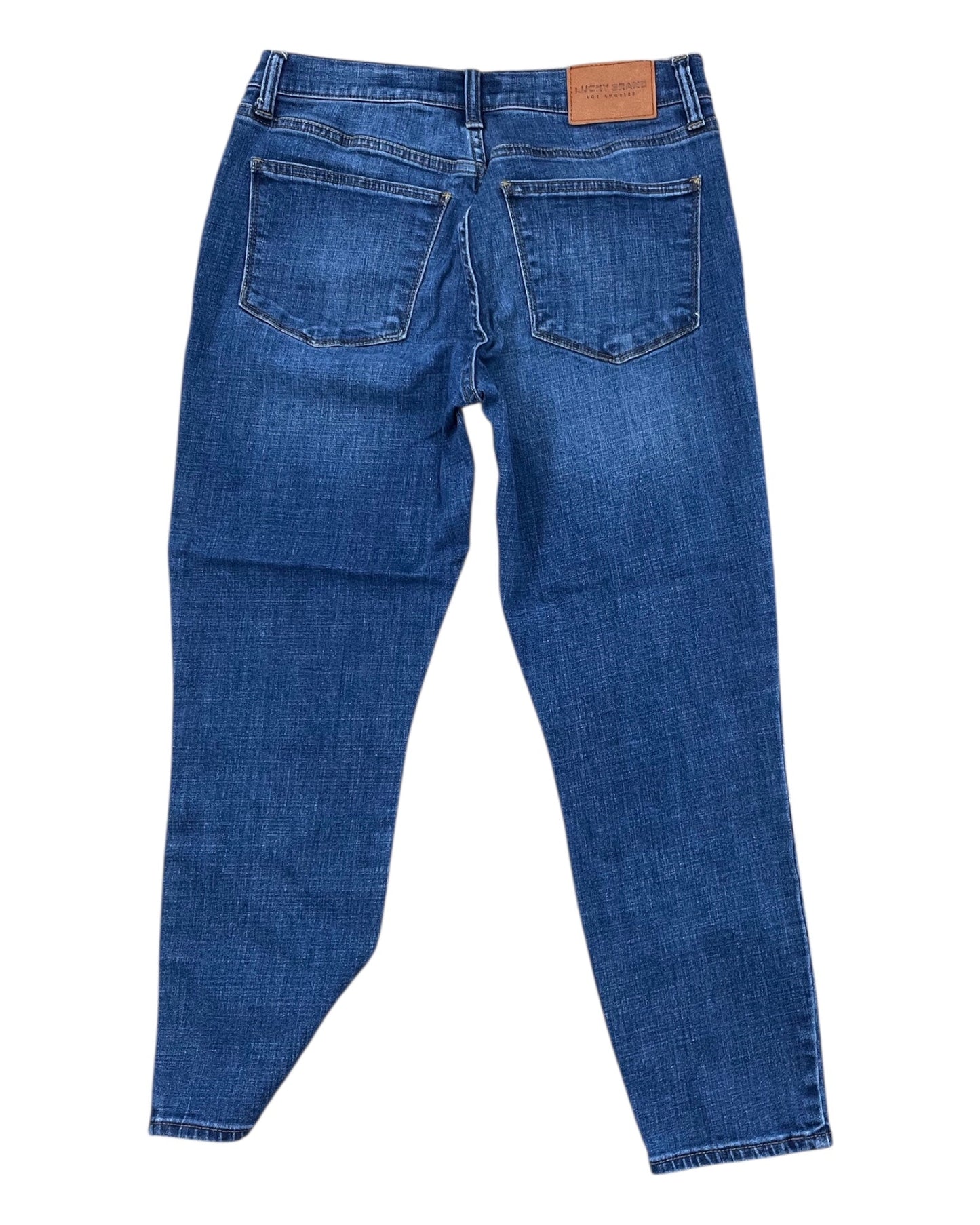 Jeans Skinny By Lucky Brand In Blue Denim, Size:10