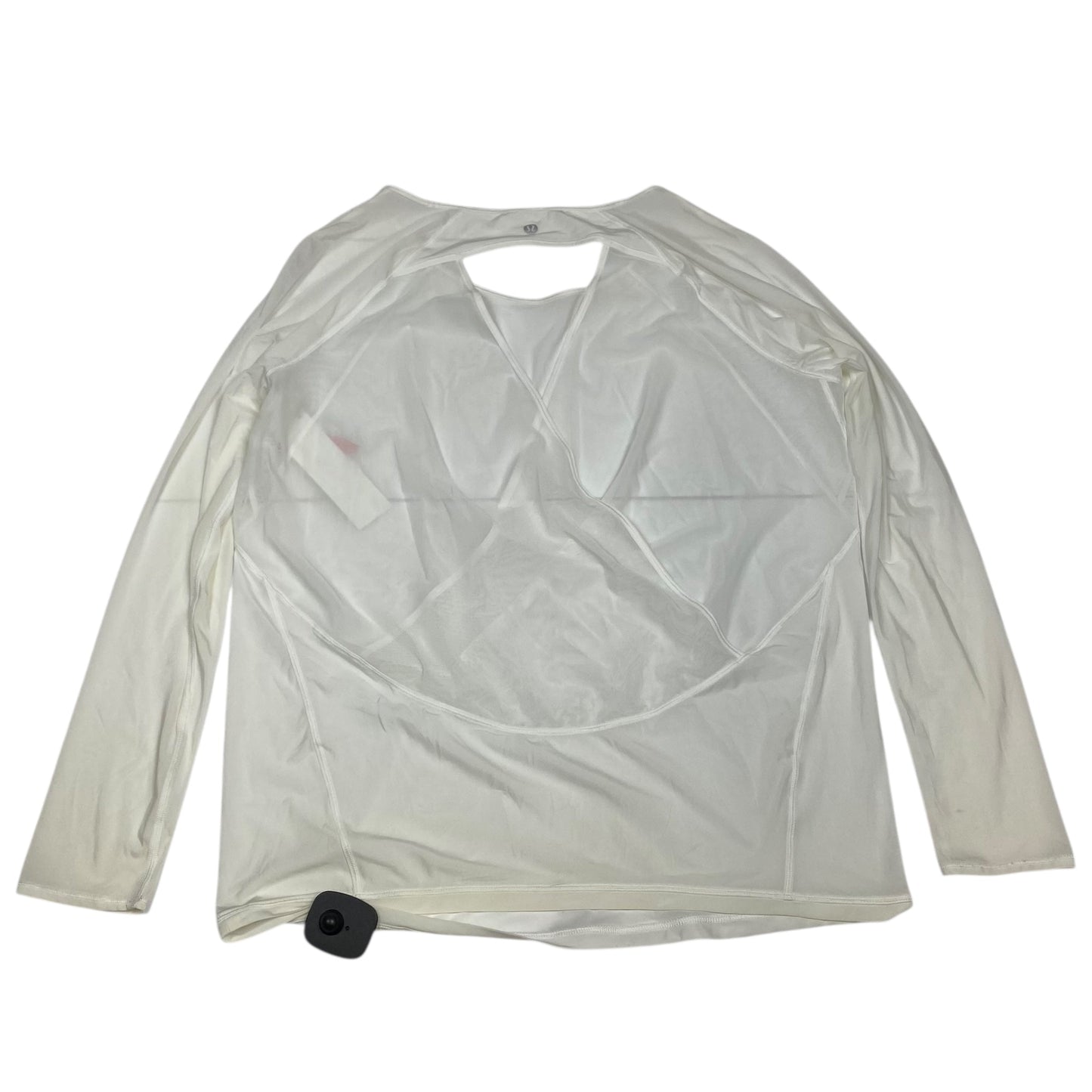 Athletic Top Ls Crewneck By Lululemon In Cream, Size:S